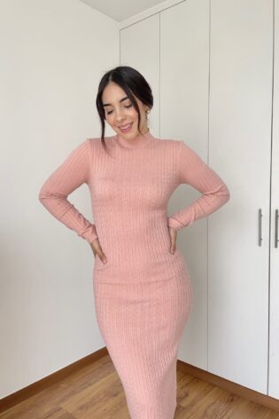 Maxi vestido Lia rosa