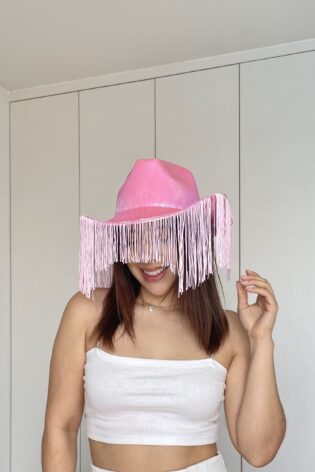 Sombrero tornasol rosa