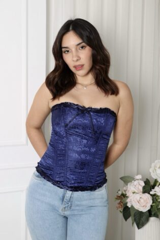 Corset charlotte azul noche