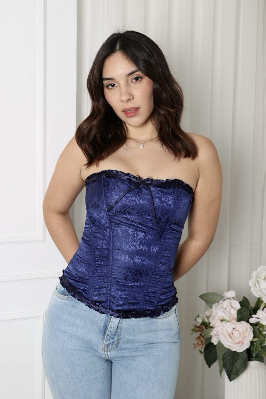 Corset charlotte azul noche
