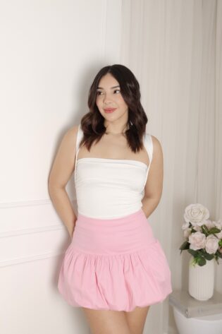 balloon skirt rosa