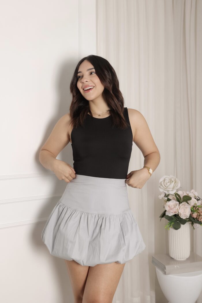 balloon skirt gris