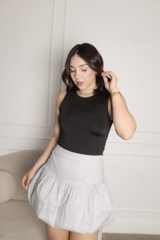 balloon skirt gris