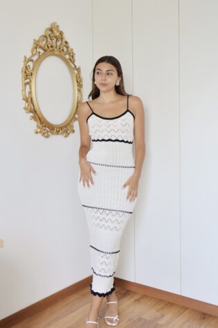 Maxi dress tejido negro