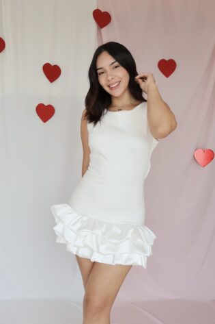 melody dress blanco