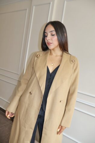 Gabardina camel