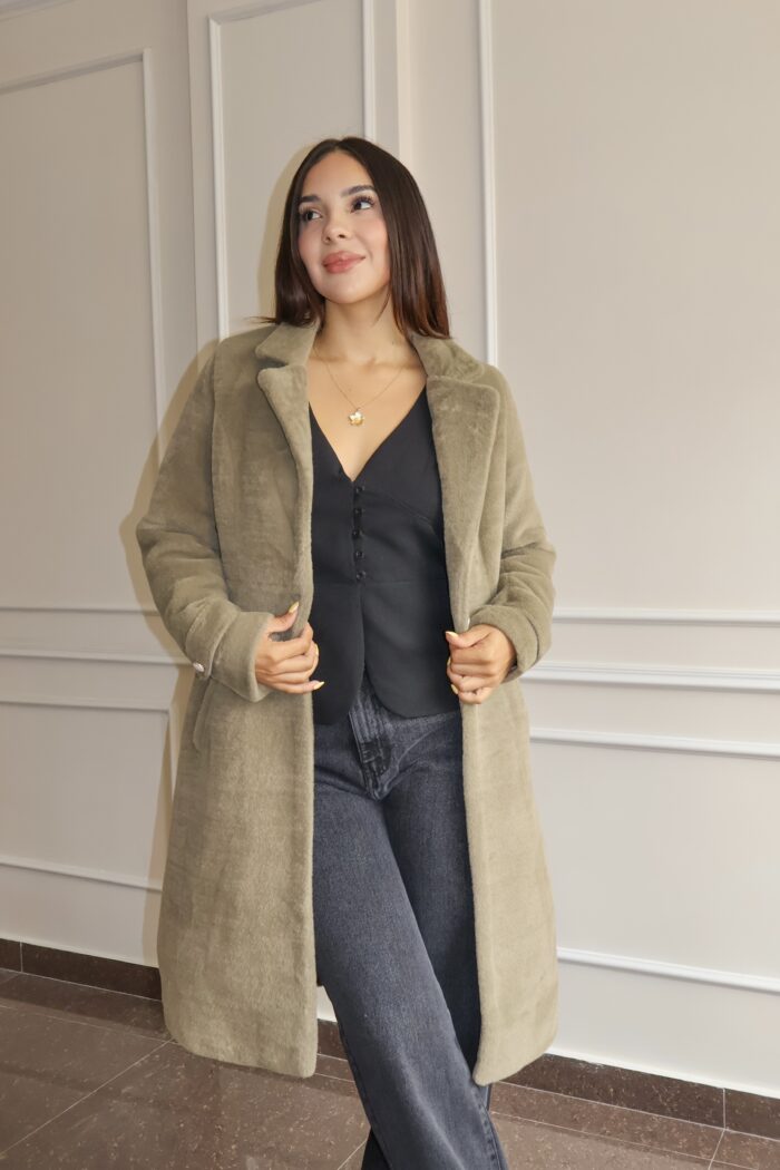 Maxi abrigo verde - Imagen 2