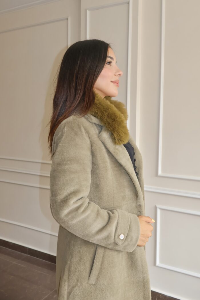 Maxi abrigo verde - Imagen 4