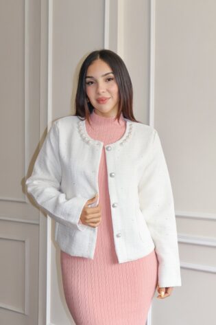 Abrigo tweed daysi perla