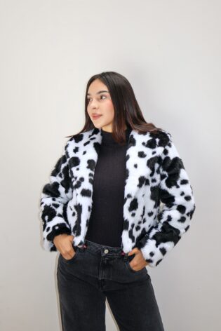 Abrigo print cow