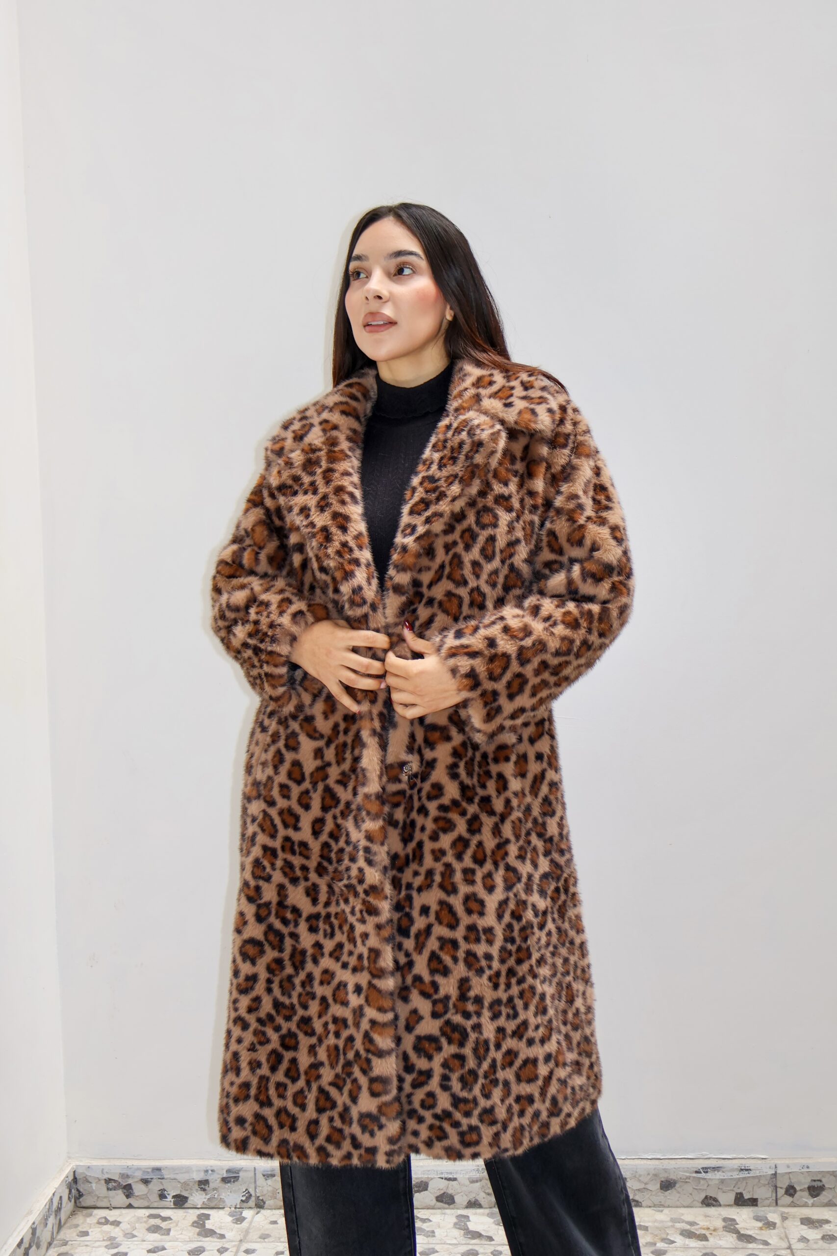 Maxi Abrigo print leopardo