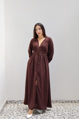 Belly dress chocolate
