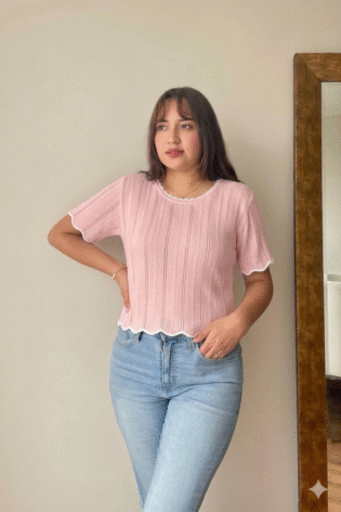 BASICO TEJIDO LIA Rosa