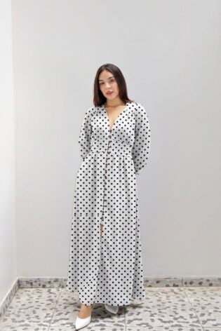 Belly dress polka dots